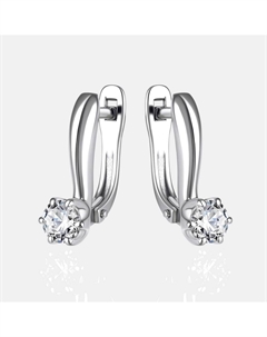 Серебряные серьги с фианитами Efremof