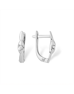 Серебряные серьги с бриллиантами Efremof