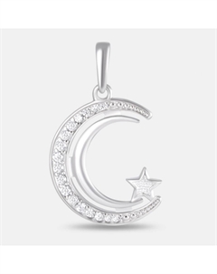 Серебряная мусульманская подвеска с фианитами Talant