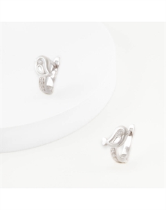 Серебряные серьги детские с фианитами Efremof