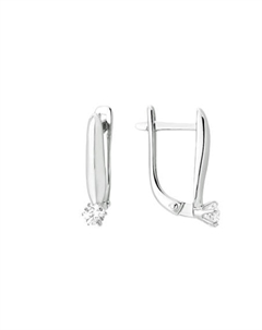 Серебряные серьги с фианитами Efremof