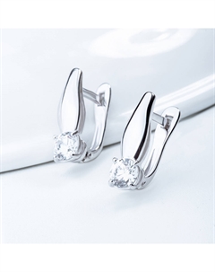 Серебряные серьги с сваровски Efremof