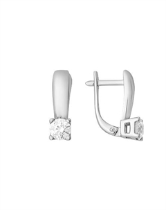 Серебряные серьги с сваровски Efremof