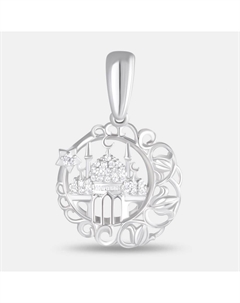 Серебряная мусульманская подвеска с фианитами Talant