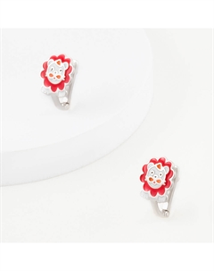 Серебряные серьги детские с эмалью Efremof