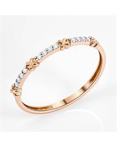 Золотое кольцо с фианитами Efremof