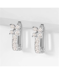 Серебряные серьги детские с фианитами Efremof