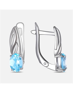 Серебряные серьги с топазами Efremof