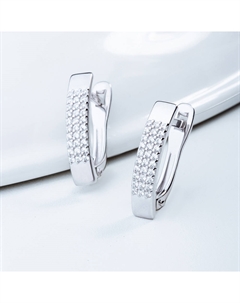 Серебряные серьги с фианитами Efremof