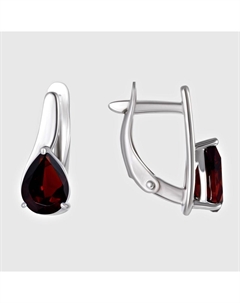 Серебряные серьги с гранатами Efremof