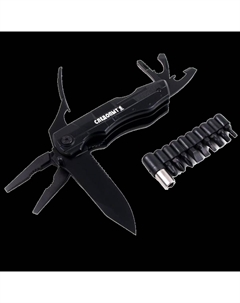Мультитул Armada 112x35x21мм 9 предметов, с набором бит Следопыт