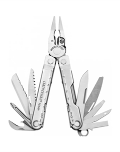 Мультитул Knifeless Rebar с кожаным чехлом серебристый Leatherman