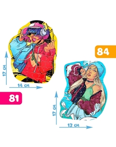 Фигурные пазлы 2 в 1 Puzzle time