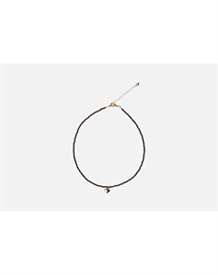 Колье Из шоколадного гематита с сердечком 1 шт 19.stone