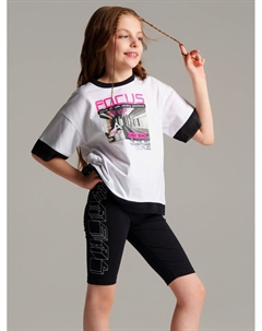 Брюки трикотажные для девочек (легинсы укороченные) Playtoday tween