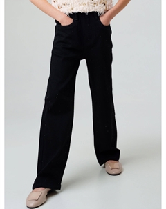 Брюки текстильные джинсовые для девочек Playtoday tween