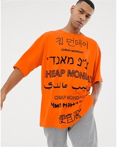 Oversize футболка с логотипом Cheap monday