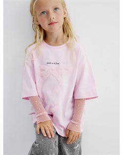 Митенки со стразами для девочек Sela