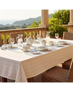 Скатерть Snowy 220x160см, цвет молочный Lameirinho