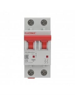 Автоматический выключатель модульный MD63-2B63-10 2P 63А B 10kA, "YON" Dkc
