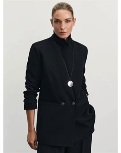 Двубортный жакет прямого кроя Zarina