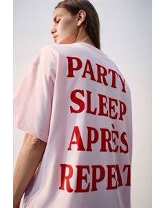 Футболка oversize с принтом-надписью Befree