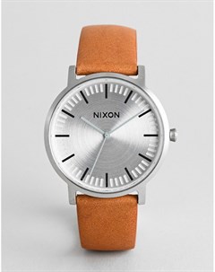 Наручные часы со светло коричневым кожаным ремешком A1058 Porter Nixon