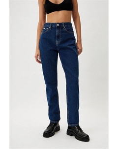 Джинсы однотонные с высокой талией Calvin klein jeans