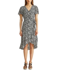 Платье на запах с цветочным принтом Lauren ralph lauren