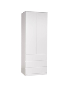 Шкаф распашной Варма Стор 80 2220х800х570мм белый ЛДСП Гуд лакк
