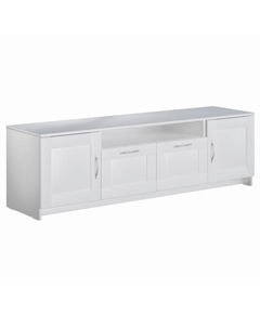 Тумба под ТВ СИРИУС 2 двери и 2 ящика 1560x471x412мм белая ЛДСП Гуд лакк