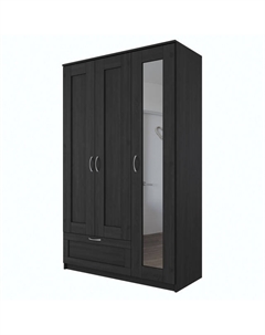 Шкаф СИРИУС 3 двери и 1 ящик 1171x1900x502мм венге ЛДСП Гуд лакк