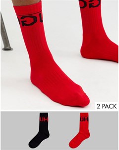 Набор из 2 пар разноцветных носков с логотипом bodywear Hugo