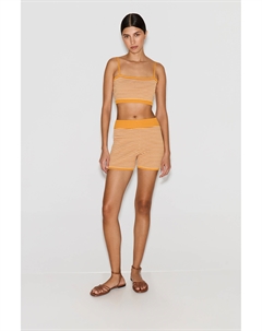 Кроп-топ в полоску медового цвета 2mood