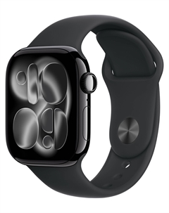Умные часы Watch Series 11, 42 mm, Jet Black Aluminum Black Sport Band S/M Apple