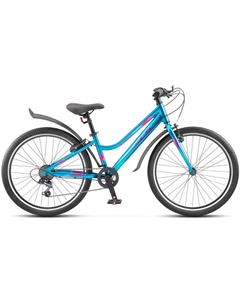 Подростковый велосипед Cristy 420 V 24, год 2026, цвет Синий-Зеленый, ростовка 12 Stels