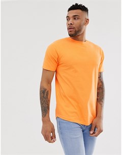 Неоново оранжевая футболка Soul star