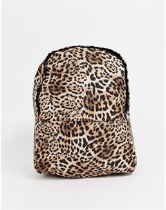 Рюкзак с леопардовым принтом Asos design