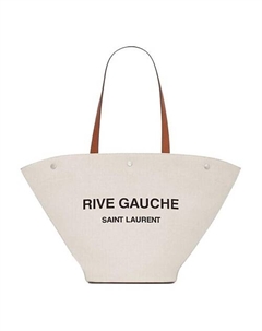 Сумка Rive Gauche Canvas With Leather Tote Bag Shopping Bag Yves saint laurent