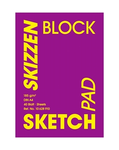 Альбом-склейка для рисования Hahnemuhle 185 г/м2, 21х29,7 см, 40л Hahnemuhle fineart