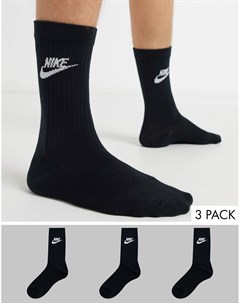 Набор из 3 пар черных носков Nike