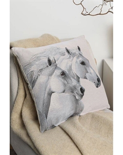 Подушка декоративная из гобелена с принтом Horse 21maison