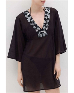 Платье-туника пляжное хлопковое с вышивкой Ovs