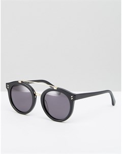 Круглые солнцезащитные очки с металлической планкой Stella mccartney