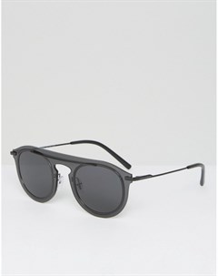 Круглые солнцезащитные очки с плоскими стеклами Dolce&gabbana