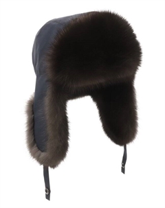 Шапка-ушанка Antistorm с отделкой из соболя Black sable