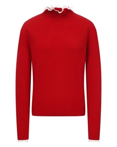 Шерстяной пуловер Ololol