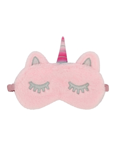 Маска для сна мягкая Единорог розовый Miss pinky