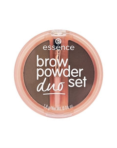 Набор для бровей BROW POWDER DUO SET с кисточкой тон 01 Light Essence
