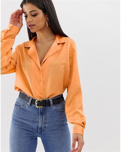 Свободная рубашка из атласной ткани ASOS DESIGN Tall Asos tall